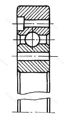 Подшипник  540792 размер 460x580x21 от производителя  ГПЗ-1