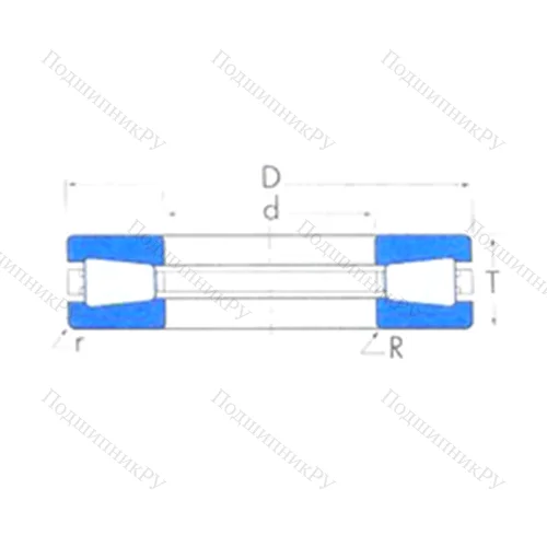Подшипник роликовый упорный T 921 от производителя  TIMKEN