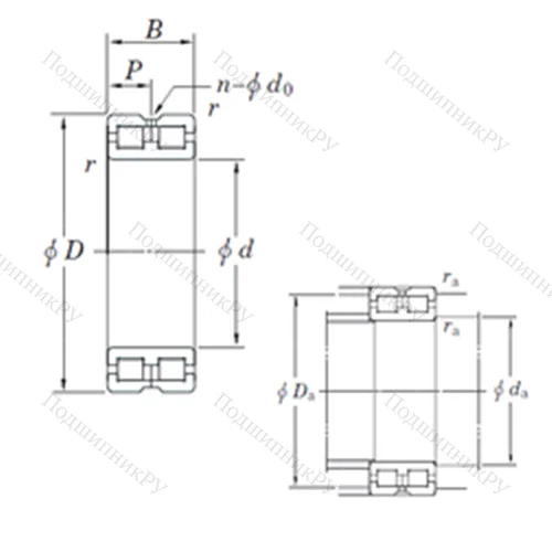 Подшипник роликовый радиальный DC 4918AVW