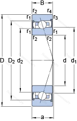 Подшипник S 71915 ACB/P 4A