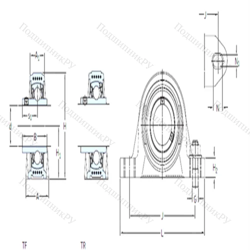 Подшипниковый узел шариковый радиальный SYK 25 TF от производителя  SKF