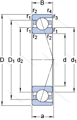 Подшипник 7020 ACDTP/P 4B