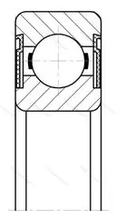 Подшипник  180013 (603-2RS) размер 3x9x5