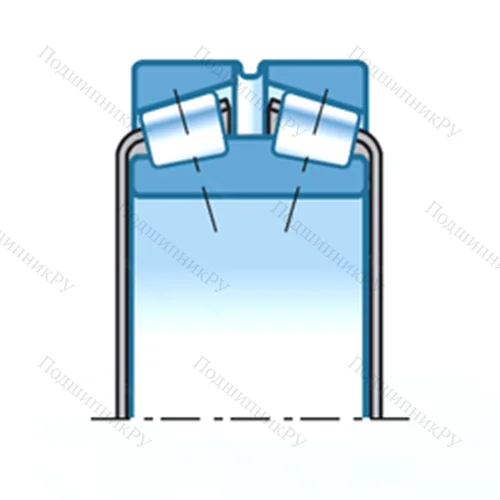 Подшипник роликовый радиально-упорный T-HM 262749D/HM 262710G 2+A от производителя  NTN