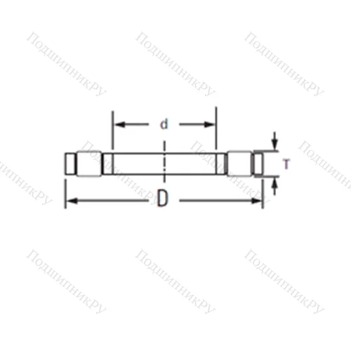Подшипник роликовый упорный K.81107LPB от производителя  TIMKEN