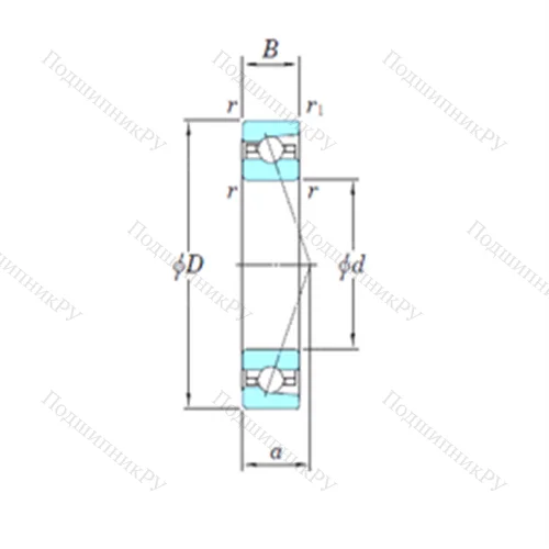 Подшипник шариковый радиально-упорный HAR 909CA