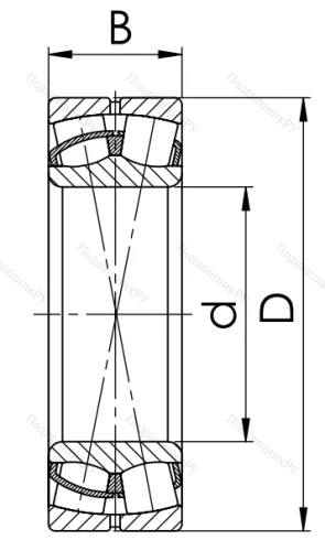 Сферический роликовый подшипник 53620 Н (22320 CCW 33) в Челябинске