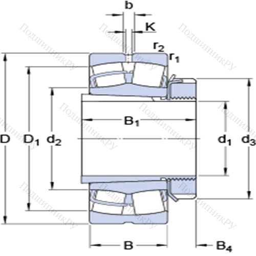Сферические роликоподшипники на закрепительной втулке 23236 CCK/W 33 + H 2336
