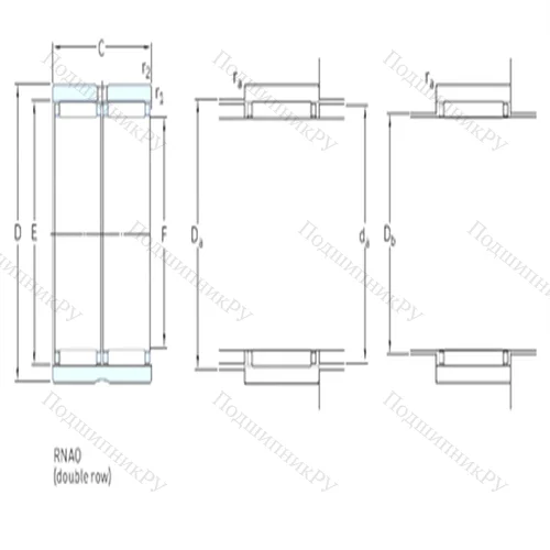 Подшипник игольчатый радиальный RNAO 18x30x24 от производителя  SKF