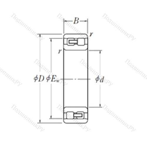 Подшипник роликовый радиальный NN 3016