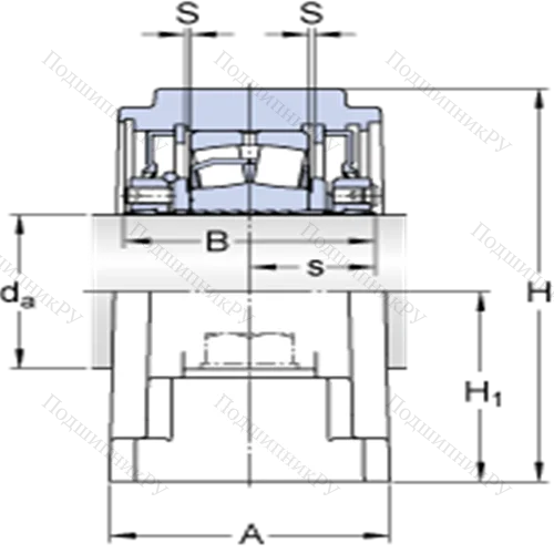 Стационарные роликоподшипниковые узлы (SKF ConCentra, для дюймовых валов) SYE 1 1/2 N от производителя  SKF