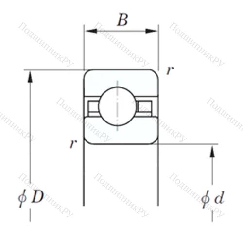 Подшипник шариковый радиальный KBC 160