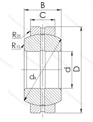 Шарнирный подшипник GE 45 ES в Челябинске