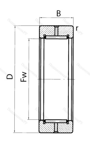 Подшипник RNAV 4005 (4024105 ГОСТ) в Челябинске