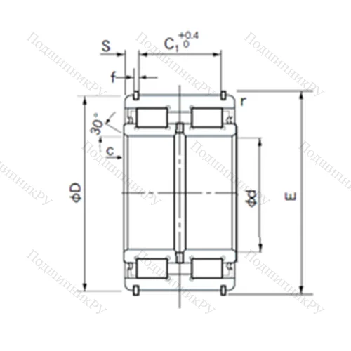 Подшипник роликовый радиальный E 5014NRNT