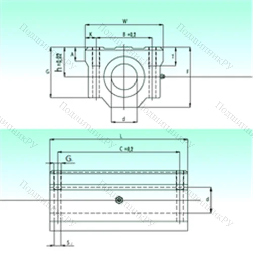 Подшипник шариковый линейный SCW 12-UU AS от производителя  NBS