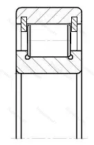 Подшипник  102311 (NCL 311) размер 55x120x29 от производителя  ГПЗ-26