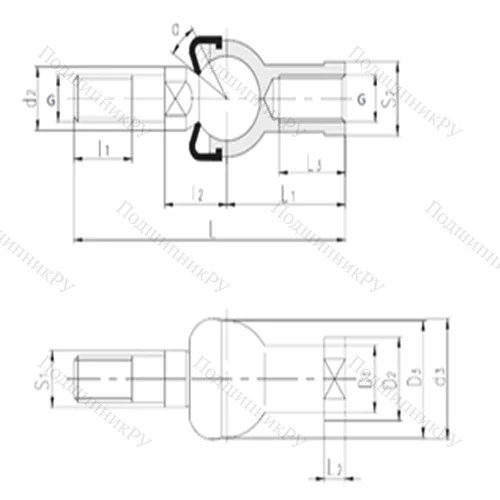 Подшипник скольжения сферический SQZL 22-RS от производителя  LS