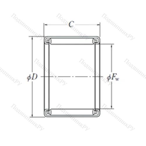 Подшипник игольчатый радиальный F-1616