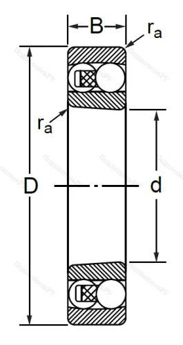 Двухрядный шариковый подшипник 1217 K в Челябинске