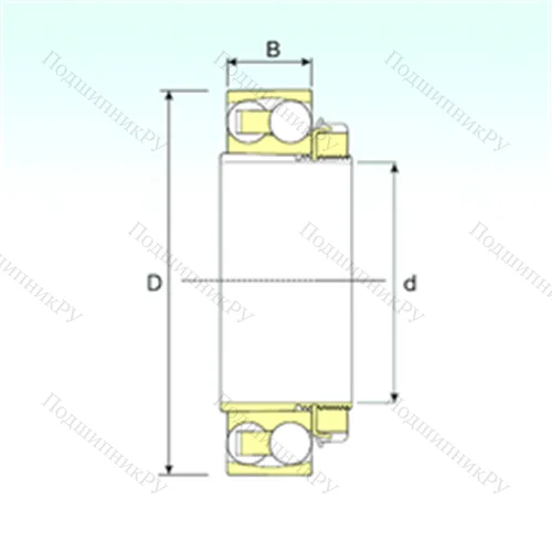 Подшипник шариковый радиальный самоцентрирующийся 2218 K+H 318 от производителя  ISB