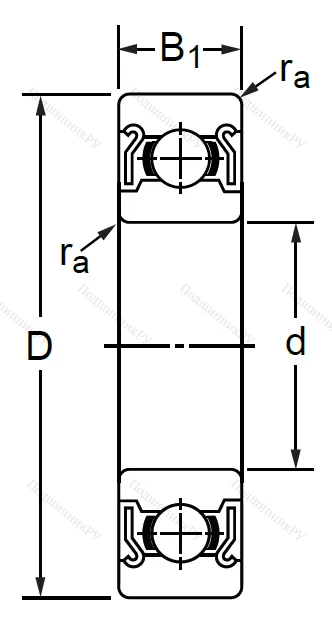 Дюймовый шариковый подшипник RMS 15 ZZ (MJ 1-7/8-2Z) в Челябинске