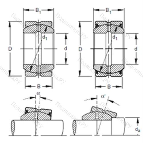 Подшипник скольжения сферический 13SF 22 от производителя  TIMKEN