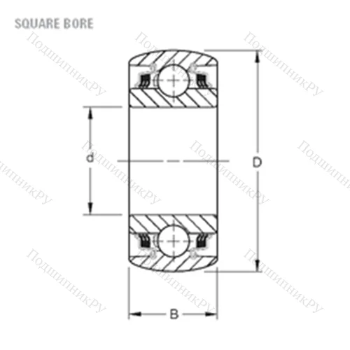 Подшипник шариковый радиальный W 211PPB 3