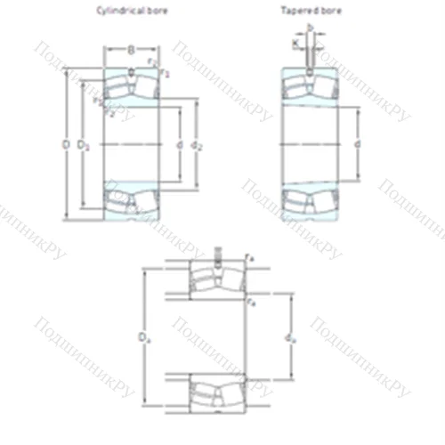 Подшипник роликовый радиальный самоцентрирующийся 23056CCK/W 33 от производителя  SKF