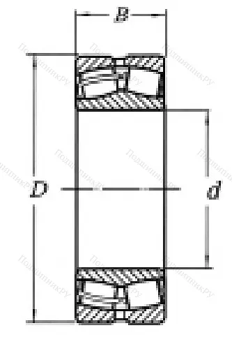 Сферический роликовый подшипник 3003140 Н (23040 MW 33) в Челябинске
