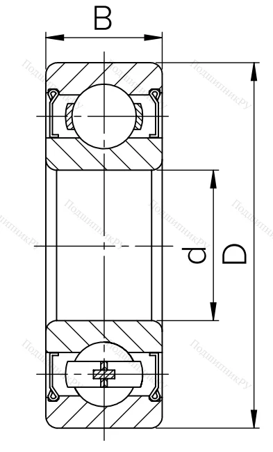 Шариковый однорядный подшипник 80314 (6314 ZZ) в Челябинске