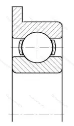 Подшипник  2840088 размер 8x16/18x5/1