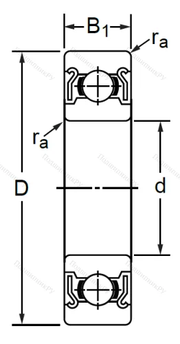 Дюймовый шариковый подшипник R 16 ZZ (KLNJ 1-2RZ) в Челябинске