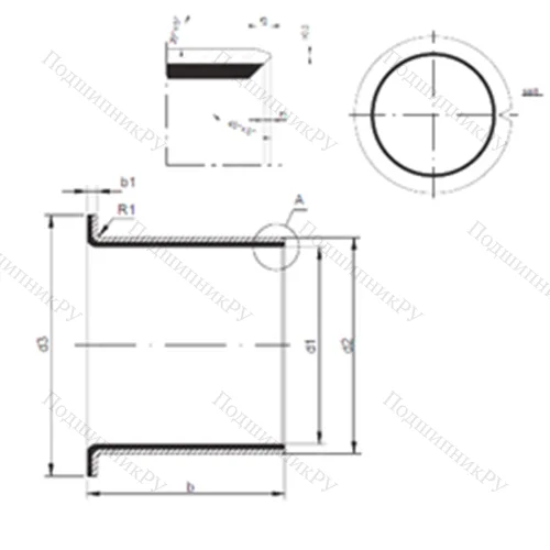 Подшипник скольжения TUF 1 12.090 от производителя  CX