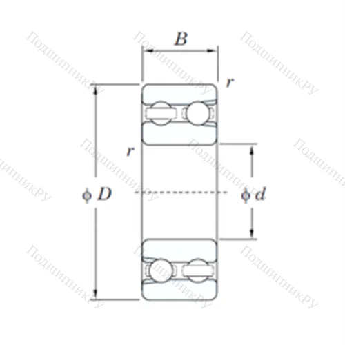 Подшипник шариковый радиальный 4214