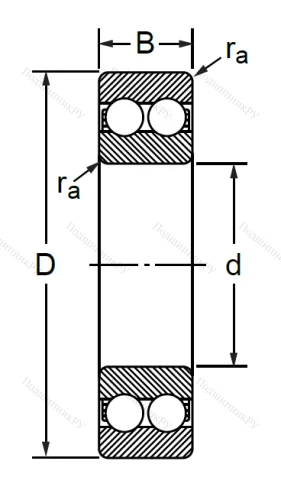 Двухрядный шариковый подшипник 4204 A 2RSTN в Челябинске