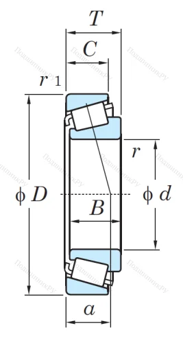 Конический роликовый подшипник 32216 JR MDFKDGO4GS от производителя  KOYO