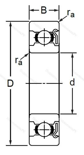 Миниатюрный шариковый подшипник 60024 (624 Z) в Челябинске