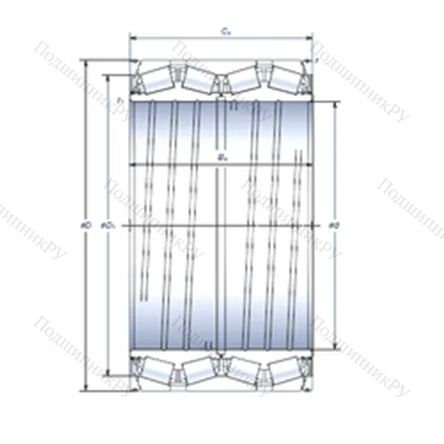 Подшипник роликовый радиально-упорный STF 406KVS 5451Eg от производителя  NSK