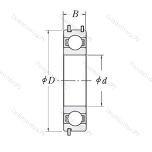 Подшипник шариковый радиальный 6207GSPC 4