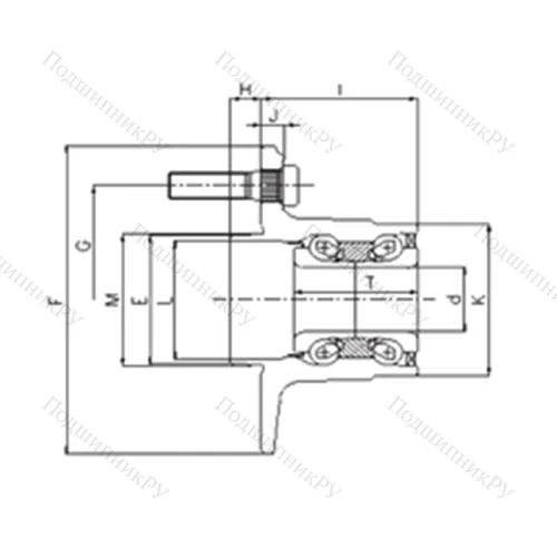 Подшипник шариковый радиально-упорный IJ 112034 от производителя  ILJIN
