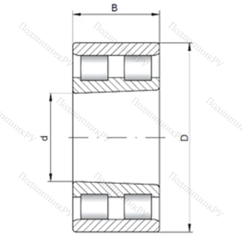 Подшипник роликовый радиальный NN 4921 K от производителя  CX Подшипник роликовый радиальный NN 4921 K от производителя  CX
