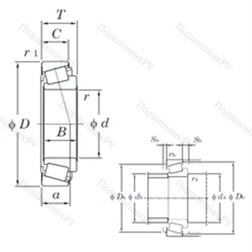 Подшипник роликовый радиально-упорный 386/382A от производителя  KOYO
