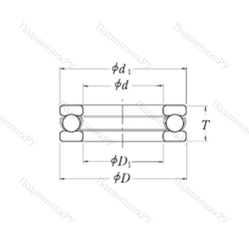 Подшипник шариковый упорный XLT 9 от производителя  RHP