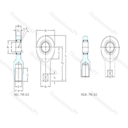 Подшипник скольжения сферический SILA 40TXE-2LS от производителя  SKF
