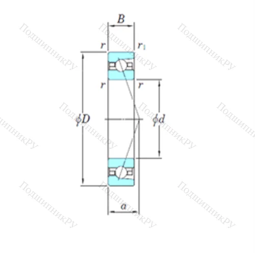 Подшипник шариковый радиально-упорный HAR 024CA