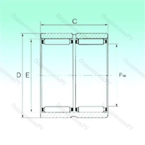 Подшипник игольчатый радиальный RNAO 16x24x20 - ZW от производителя  NBS