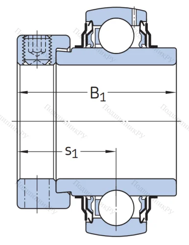 Корпусный подшипник YEL 209-112-2F в Челябинске