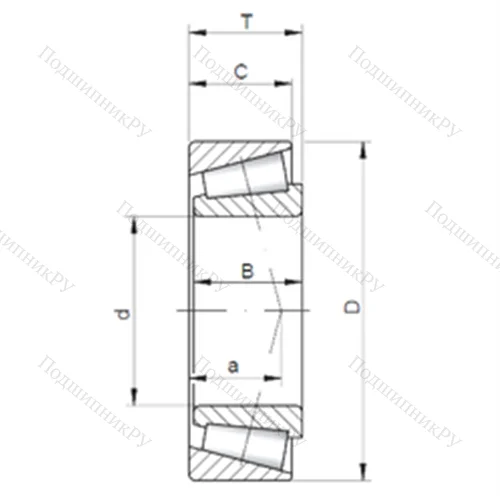 Подшипник роликовый радиально-упорный JL 730646/12 от производителя  CX