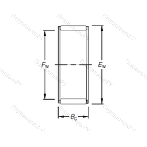 Подшипник игольчатый радиальный K 18X 25X 22H